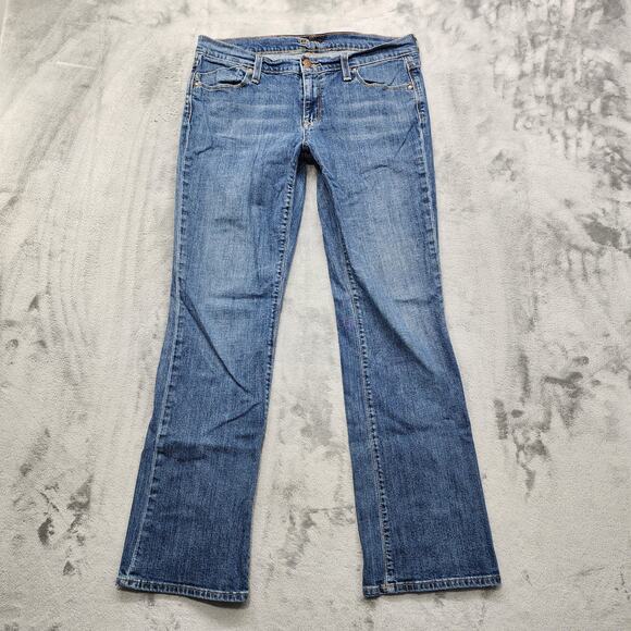 Old Navy Jeans Womens 10 Blue The Flirt Mid Rise Boot Cut Stretch Casual Y2K - Picture 1 of 13